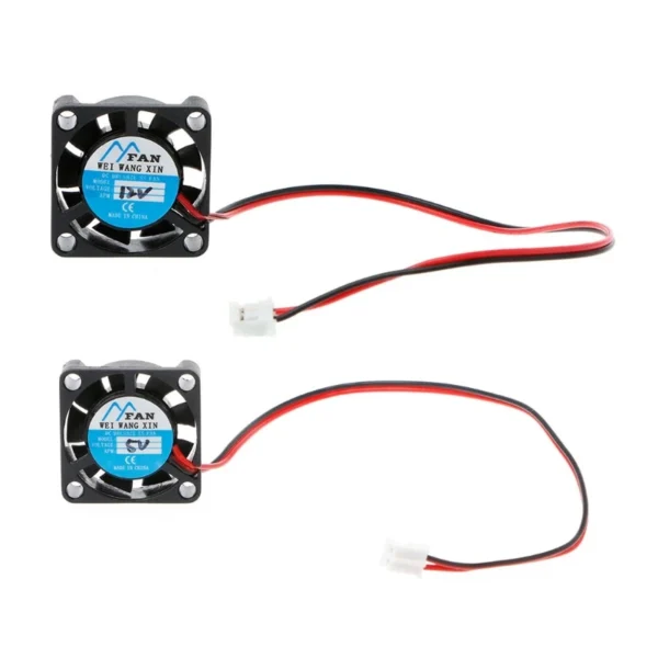 Mini ventilador de refrigeración sin escobillas, Chipset disipador térmico de 2 pines, 25x25x7mm, DC 5V, 12V, 2507