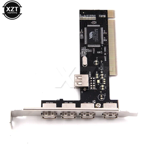 Nueva llegada 4 puertos USB 2,0 480Mbps de alta velocidad a través del adaptador de tarjeta controladora PCI HUB tarjetas PCI